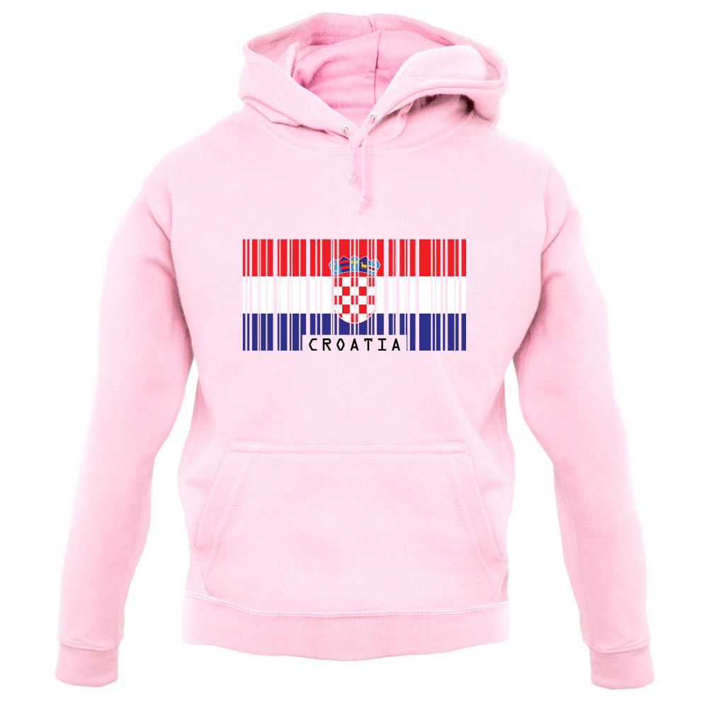 Croatia Barcode Style Flag unisex hoodie Croatia Barcode Style Flag unisex hoodie