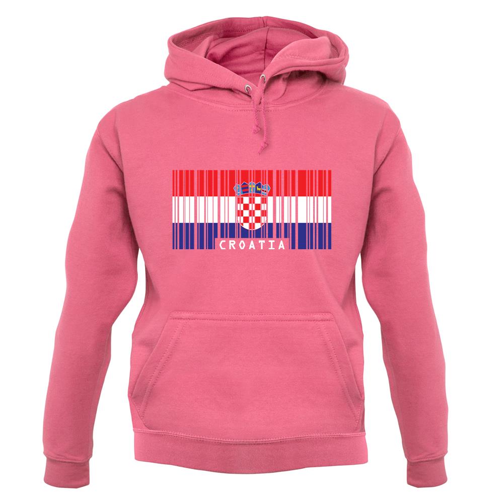 Croatia Barcode Style Flag unisex hoodie Croatia Barcode Style Flag unisex hoodie