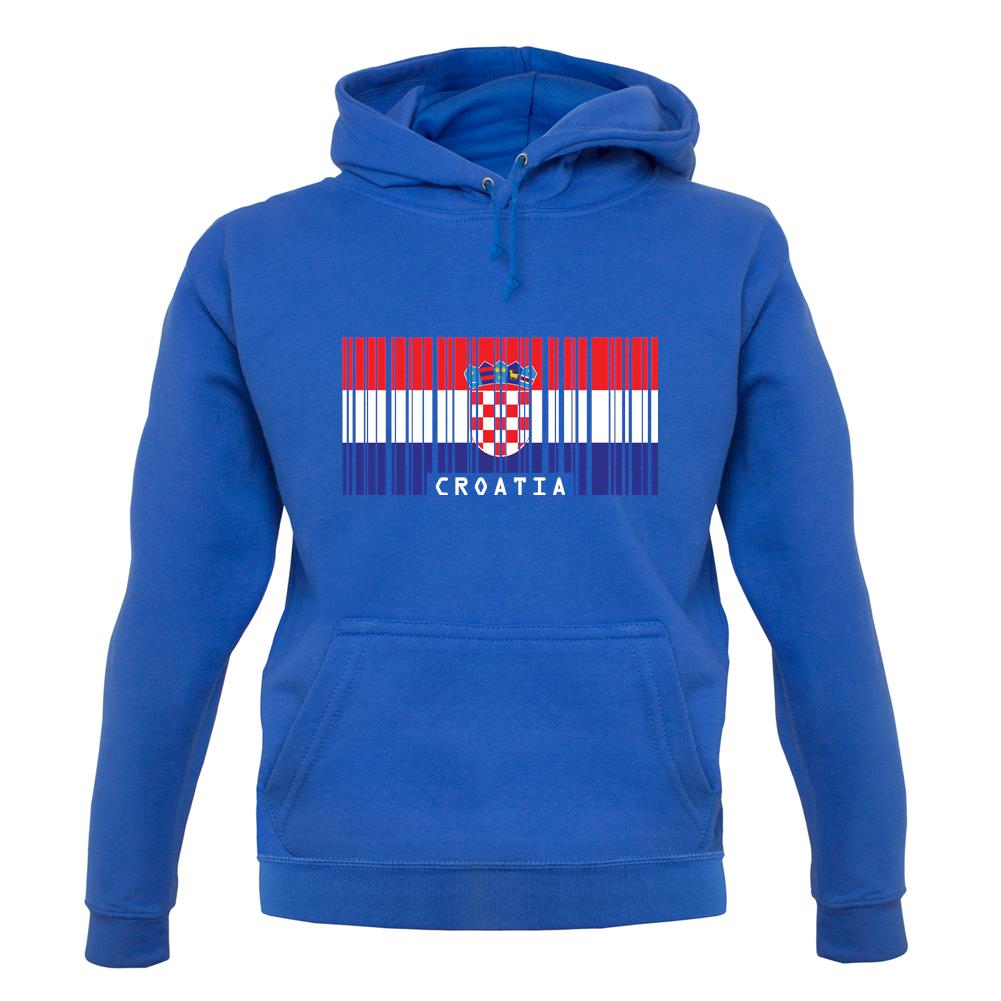 Croatia Barcode Style Flag unisex hoodie Croatia Barcode Style Flag unisex hoodie