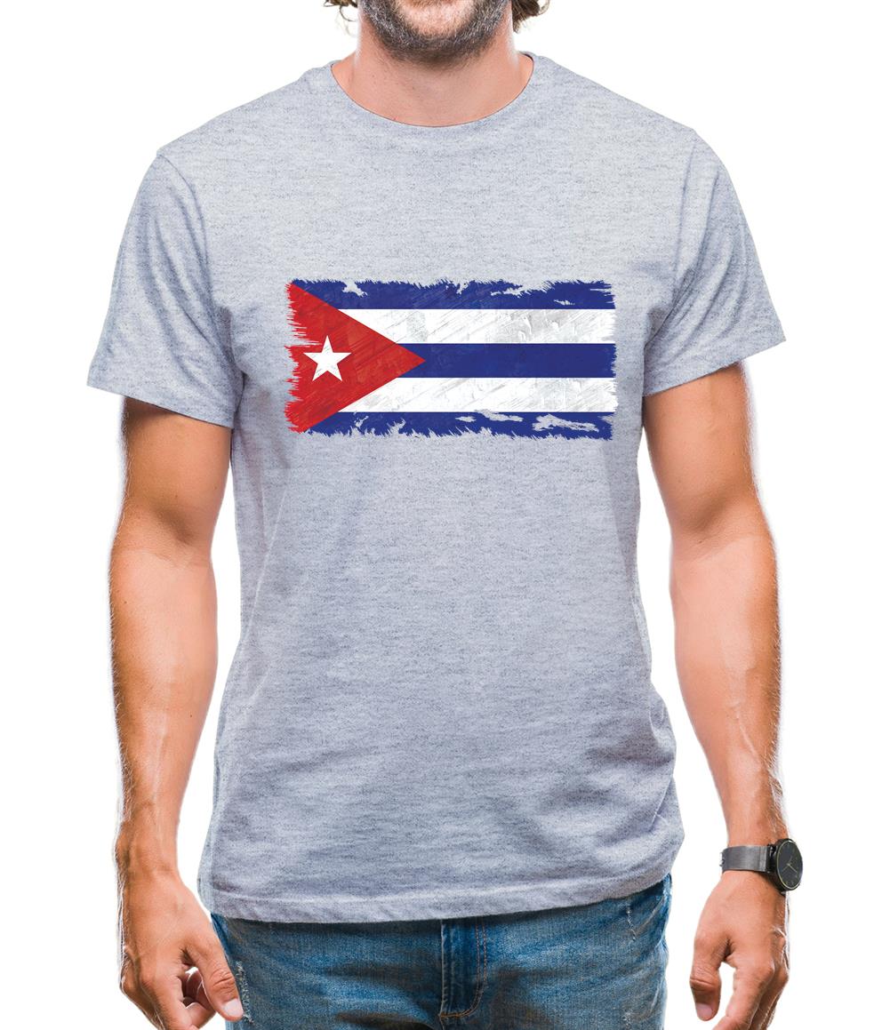Cuba Grunge Style Flag Mens T-Shirt Cuba Grunge Style Flag Mens T-Shirt