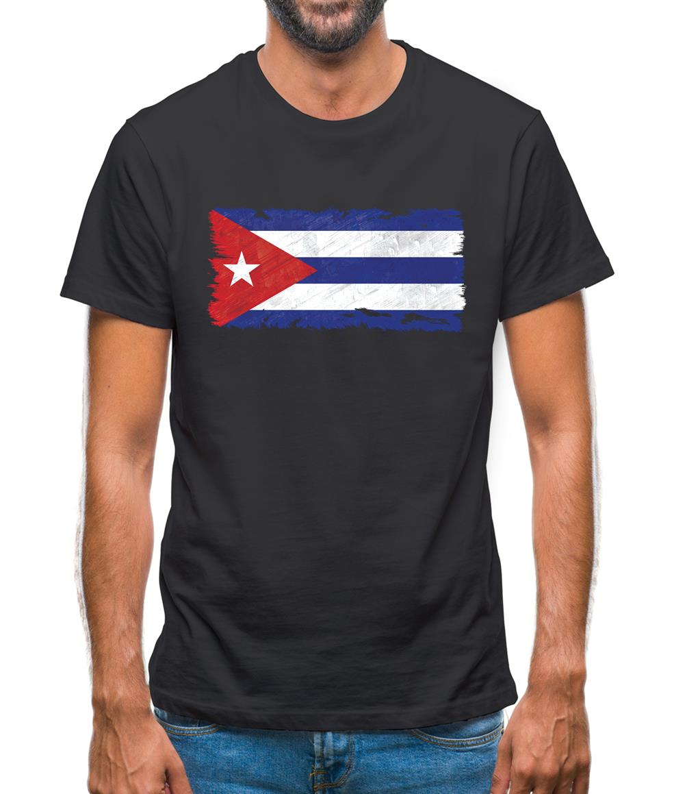 Cuba Grunge Style Flag Mens T-Shirt Cuba Grunge Style Flag Mens T-Shirt