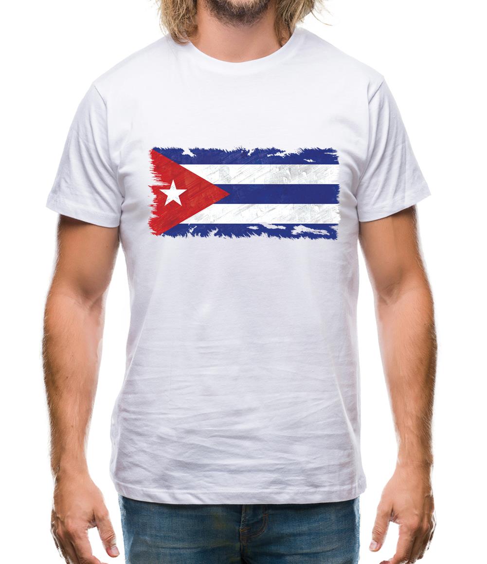 Cuba Grunge Style Flag Mens T-Shirt Cuba Grunge Style Flag Mens T-Shirt