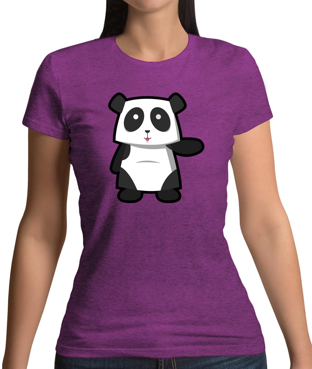 Cute Panda Womens T-Shirt Cute Panda Womens T-Shirt