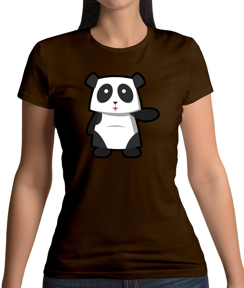 Cute Panda Womens T-Shirt Cute Panda Womens T-Shirt
