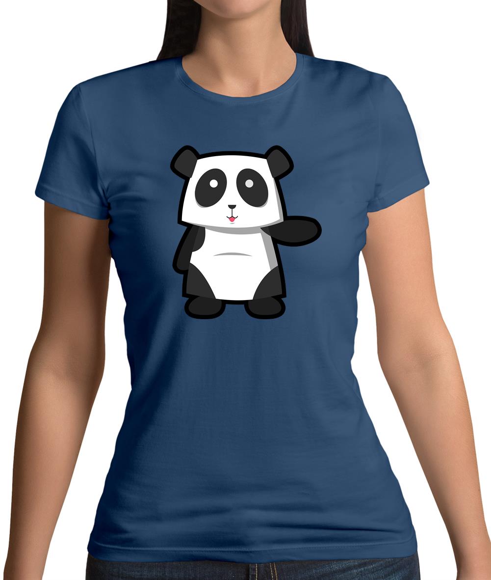 Cute Panda Womens T-Shirt Cute Panda Womens T-Shirt