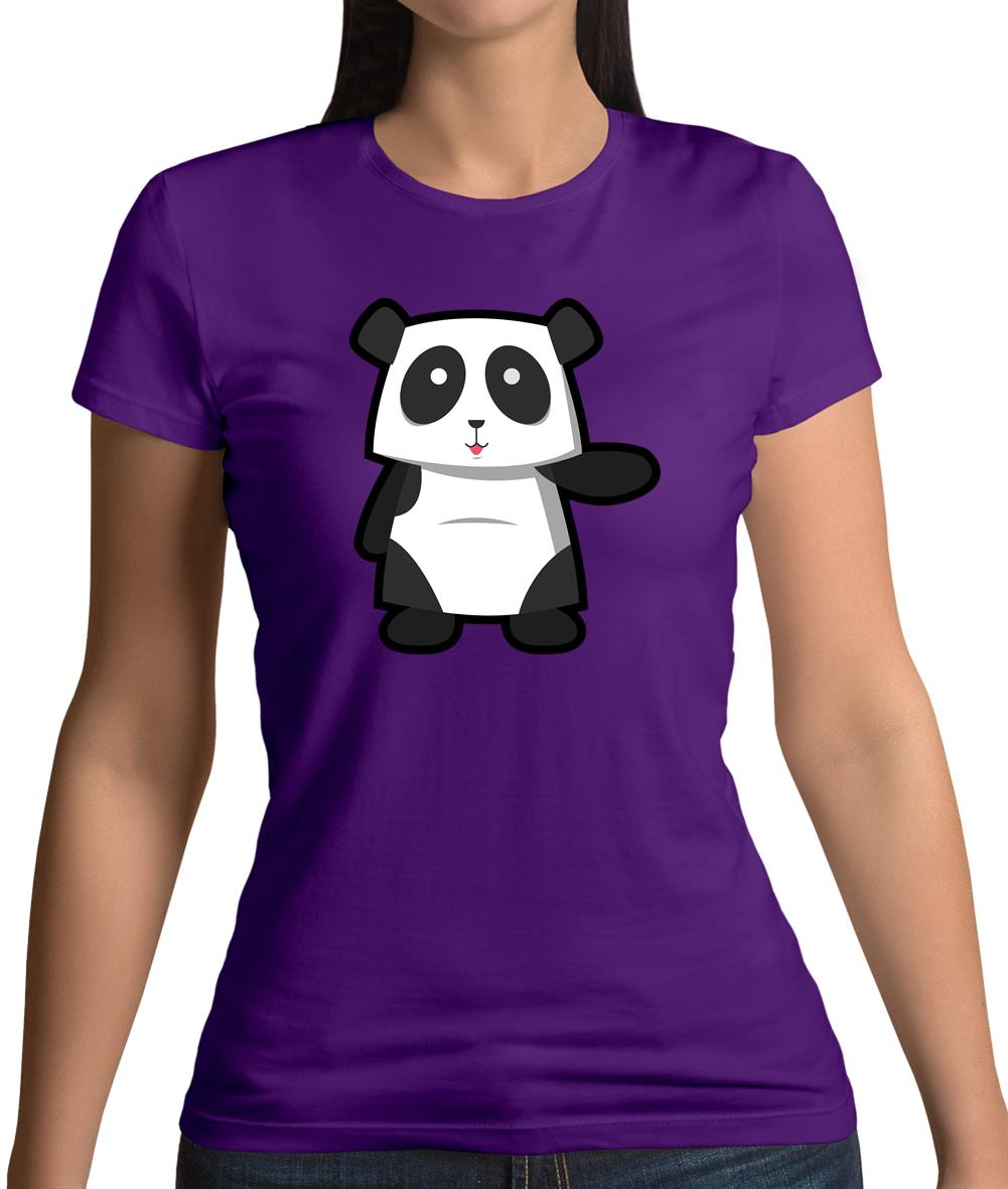 Cute Panda Womens T-Shirt Cute Panda Womens T-Shirt