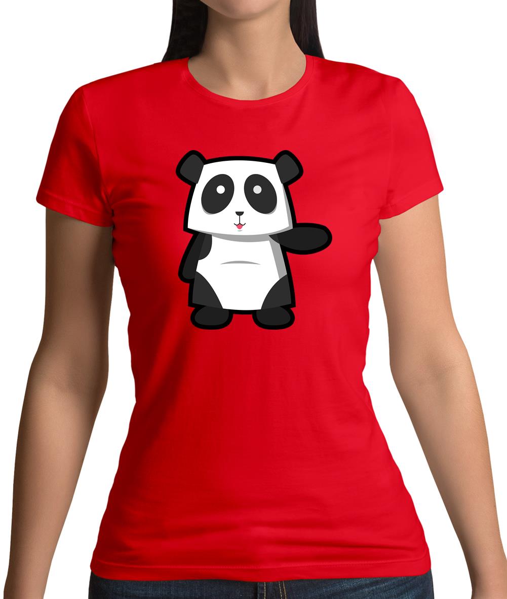 Cute Panda Womens T-Shirt Cute Panda Womens T-Shirt