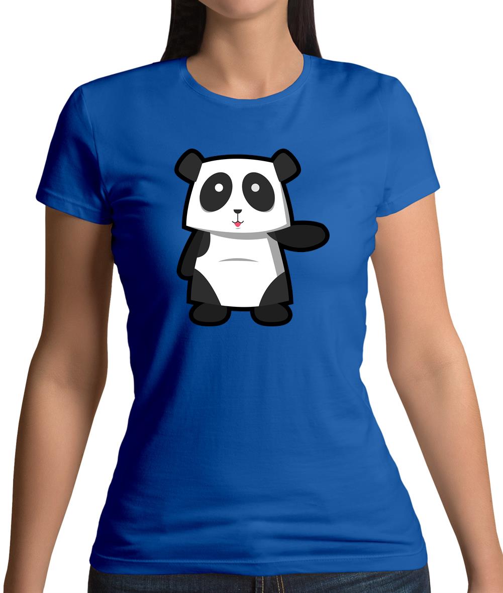 Cute Panda Womens T-Shirt Cute Panda Womens T-Shirt