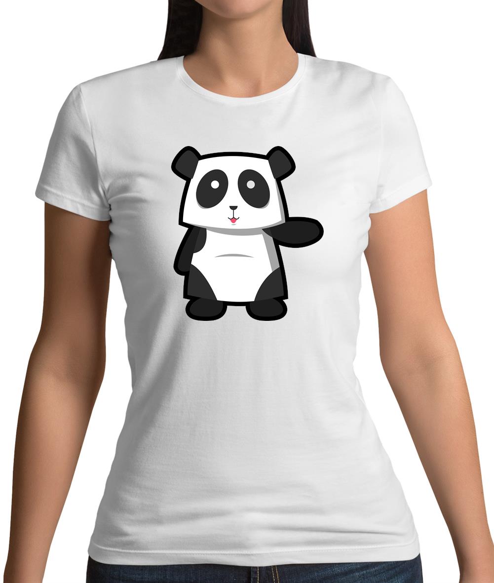 Cute Panda Womens T-Shirt Cute Panda Womens T-Shirt