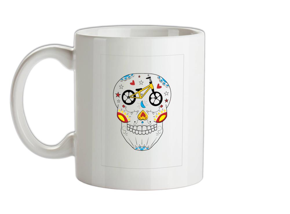 Cycle Day Of Dead Ceramic Mug