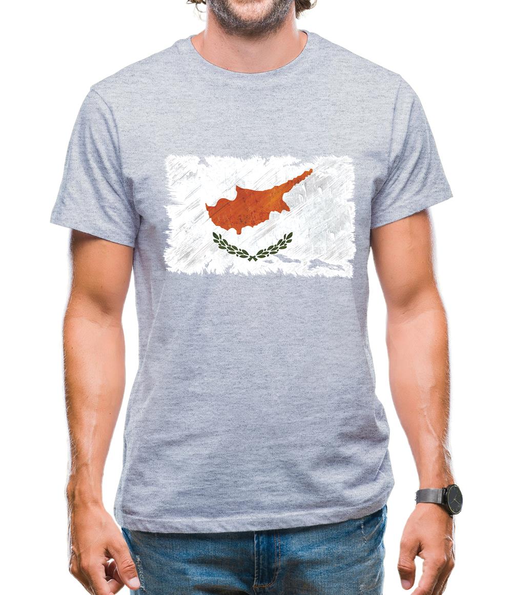 Cyprus Grunge Style Flag Mens T-Shirt Cyprus Grunge Style Flag Mens T-Shirt