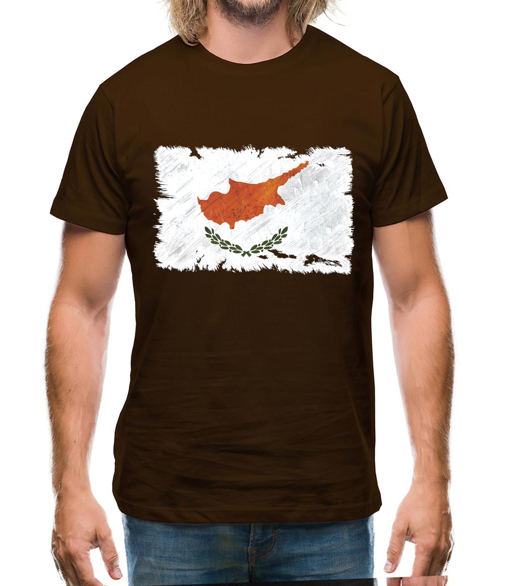 Cyprus Grunge Style Flag Mens T-Shirt Cyprus Grunge Style Flag Mens T-Shirt