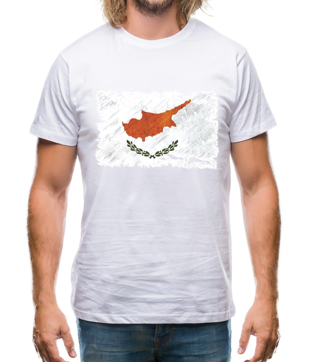 Cyprus Grunge Style Flag Mens T-Shirt Cyprus Grunge Style Flag Mens T-Shirt