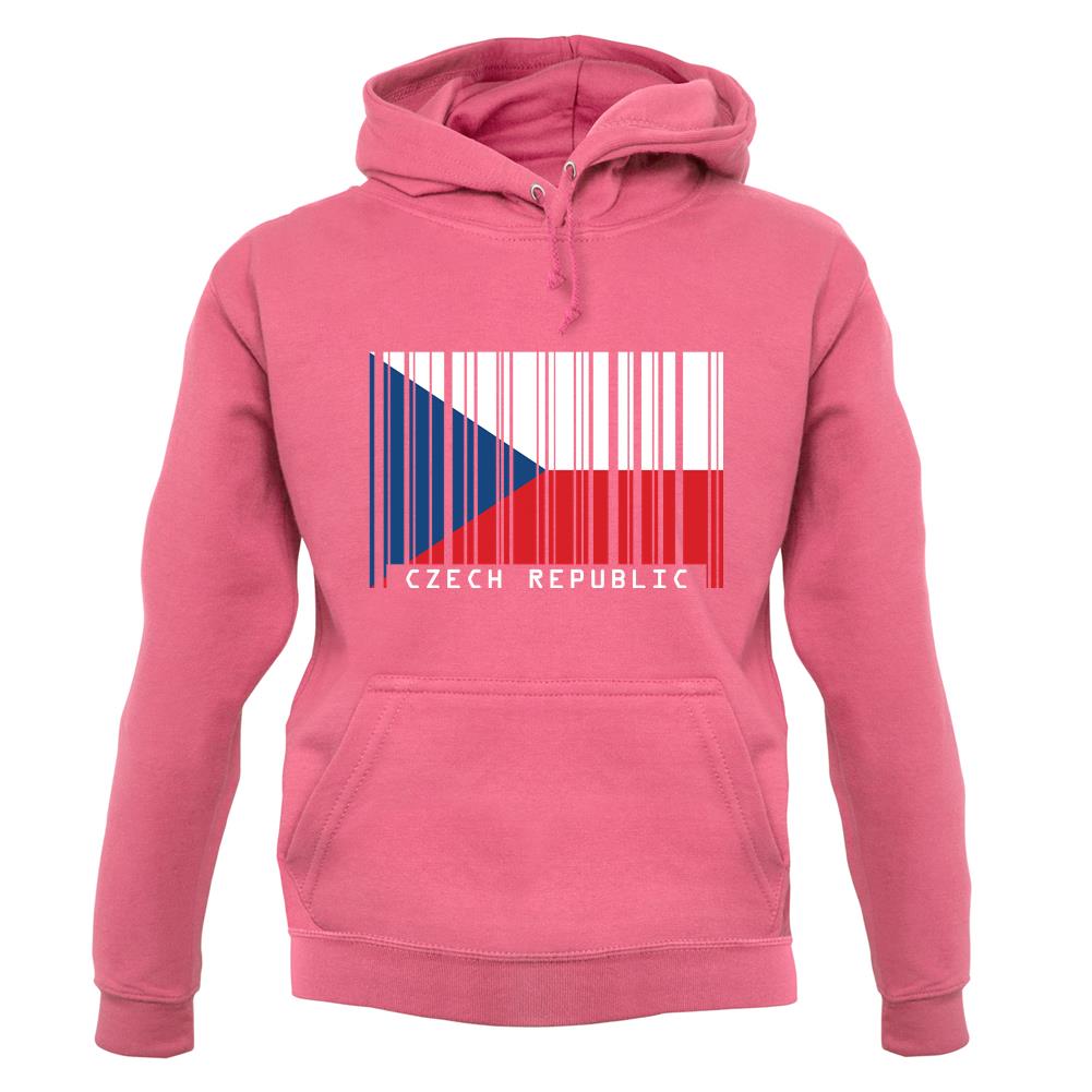Czech Republic Barcode Style Flag unisex hoodie Czech Republic Barcode Style Flag unisex hoodie