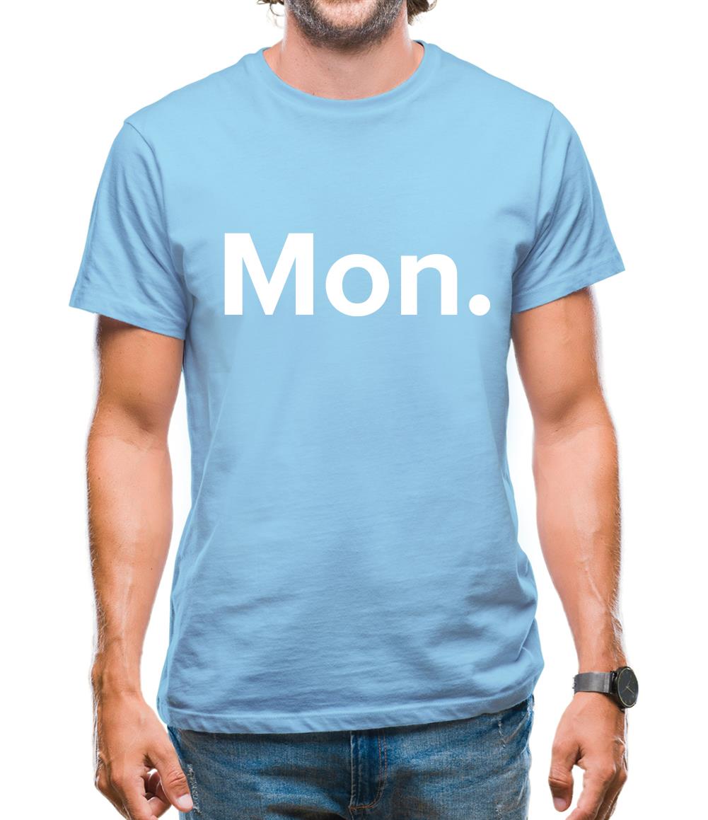 Weekday Mon Mens T-Shirt Weekday Mon Mens T-Shirt