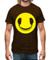 Dj Headphone Smiley Face Mens T-Shirt Dj Headphone Smiley Face Mens T-Shirt