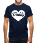Heart Daddy Mens T-Shirt Heart Daddy Mens T-Shirt