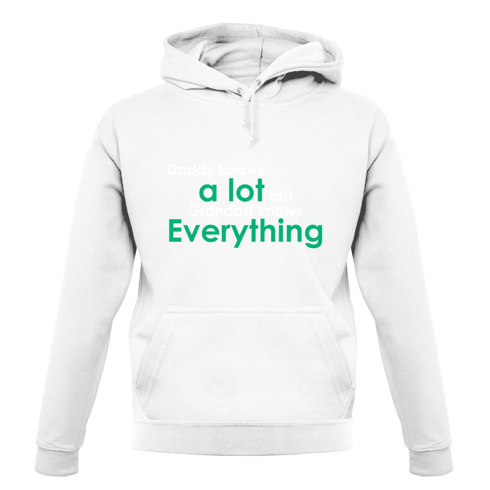 Daddy Knows A Lot Grandad Knows Everything unisex hoodie Daddy Knows A Lot Grandad Knows Everything unisex hoodie