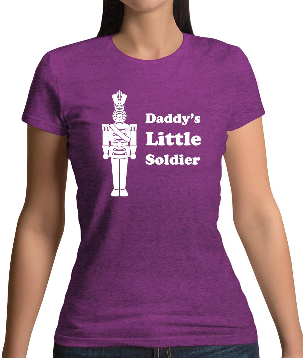 Daddy's Little Soldier Womens T-Shirt Daddy's Little Soldier Womens T-Shirt