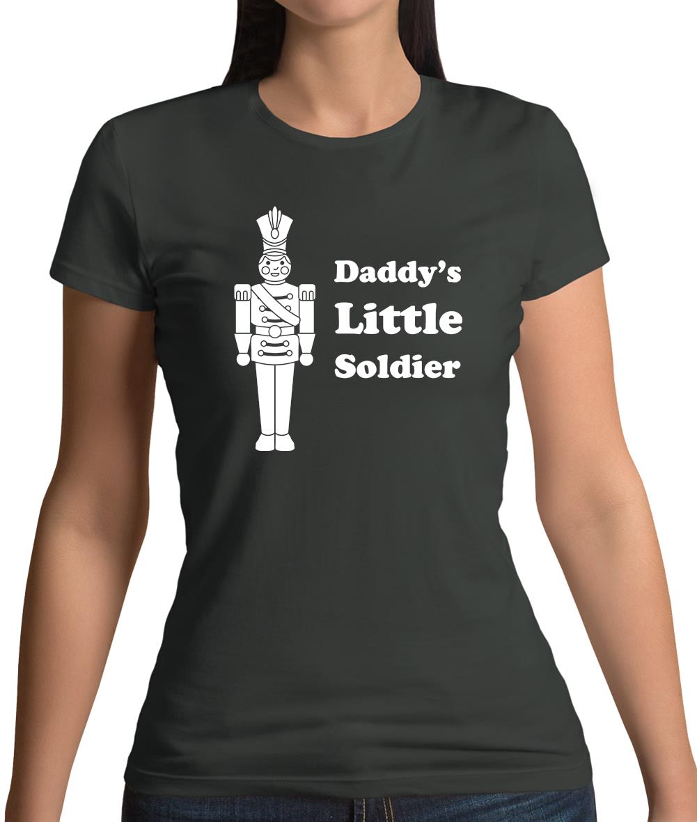 Daddy's Little Soldier Womens T-Shirt Daddy's Little Soldier Womens T-Shirt