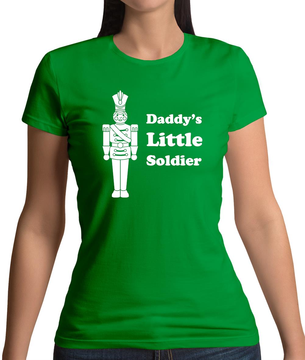 Daddy's Little Soldier Womens T-Shirt Daddy's Little Soldier Womens T-Shirt