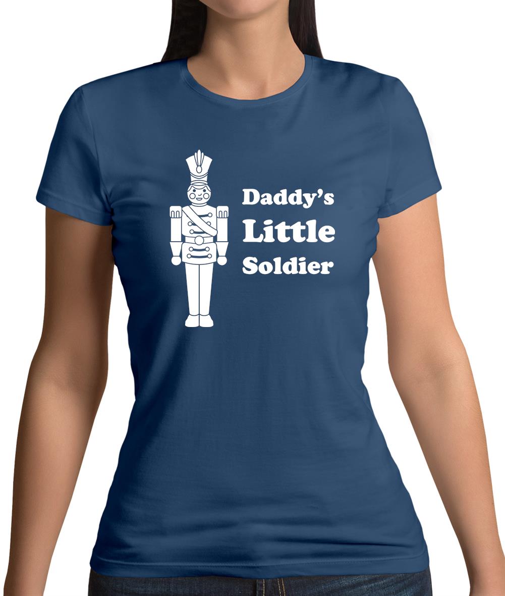 Daddy's Little Soldier Womens T-Shirt Daddy's Little Soldier Womens T-Shirt
