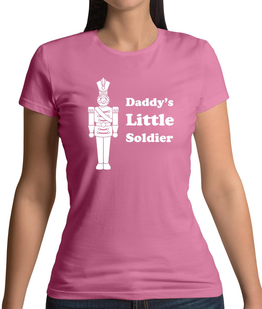 Daddy's Little Soldier Womens T-Shirt Daddy's Little Soldier Womens T-Shirt