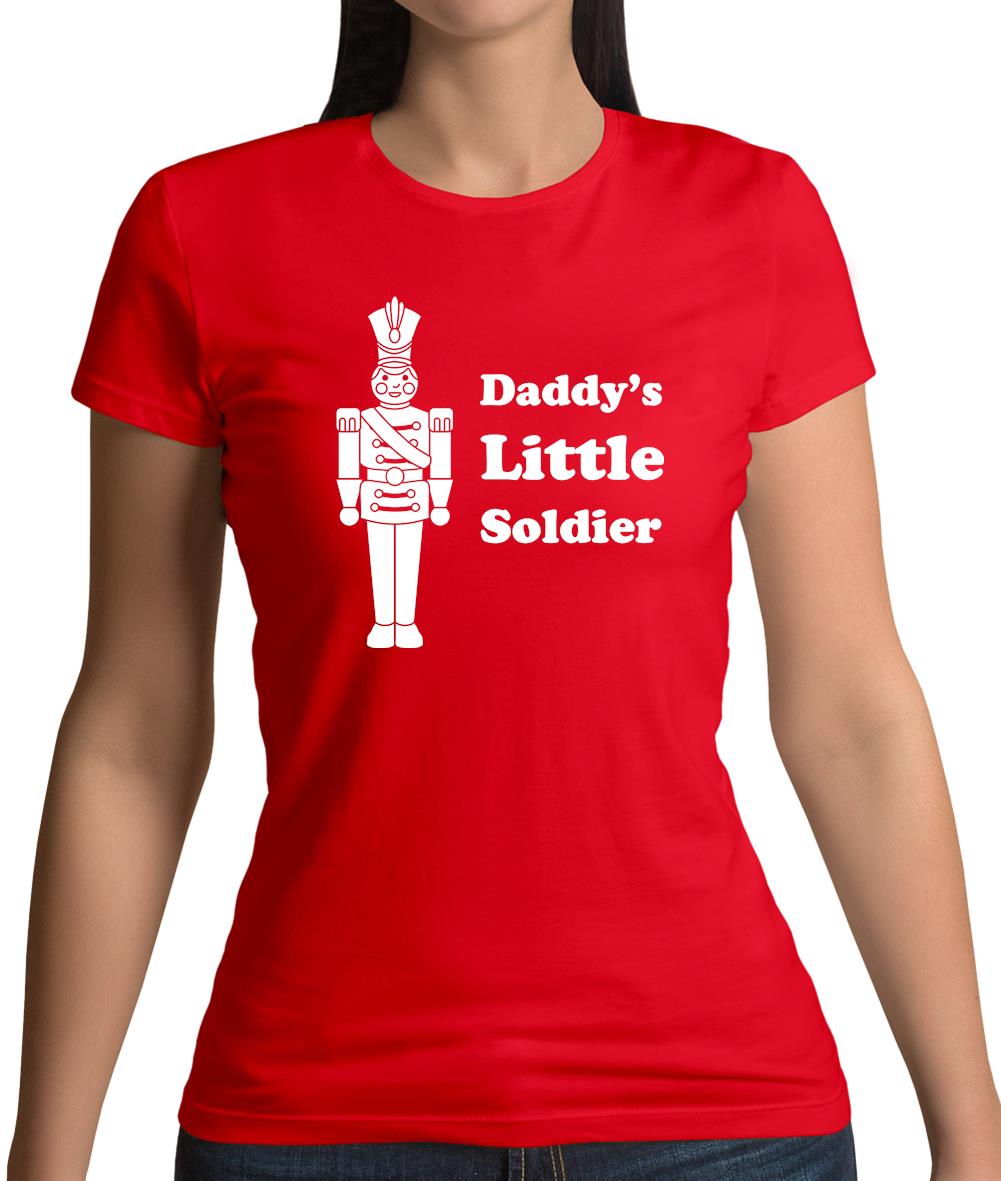 Daddy's Little Soldier Womens T-Shirt Daddy's Little Soldier Womens T-Shirt