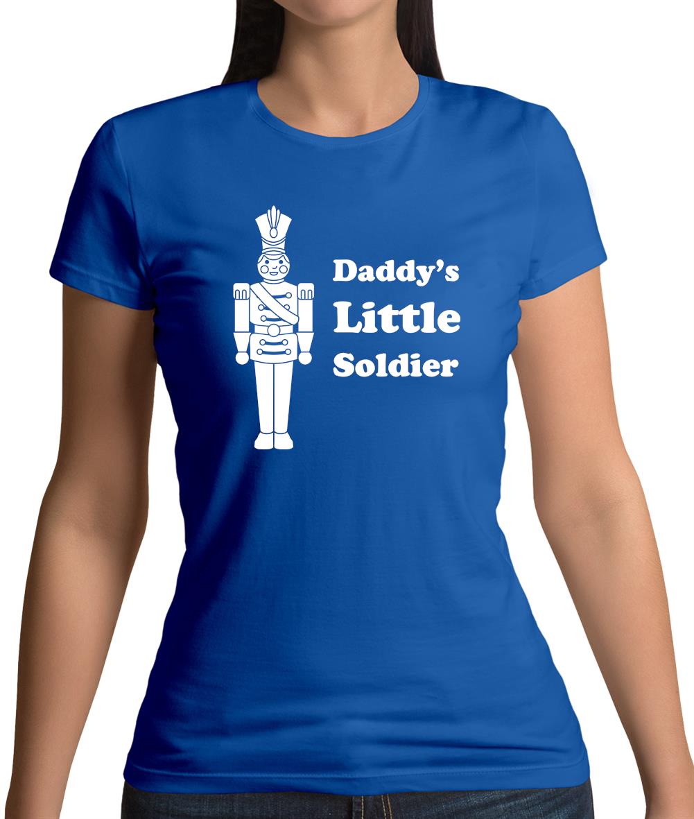 Daddy's Little Soldier Womens T-Shirt Daddy's Little Soldier Womens T-Shirt