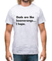 Dad'S Are Like Boomerangs.. Mens T-Shirt Dad'S Are Like Boomerangs.. Mens T-Shirt
