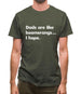 Dad'S Are Like Boomerangs.. Mens T-Shirt Dad'S Are Like Boomerangs.. Mens T-Shirt