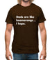 Dad'S Are Like Boomerangs.. Mens T-Shirt Dad'S Are Like Boomerangs.. Mens T-Shirt