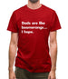 Dad'S Are Like Boomerangs.. Mens T-Shirt Dad'S Are Like Boomerangs.. Mens T-Shirt