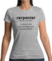 Definition Carpenter Womens T-Shirt Definition Carpenter Womens T-Shirt