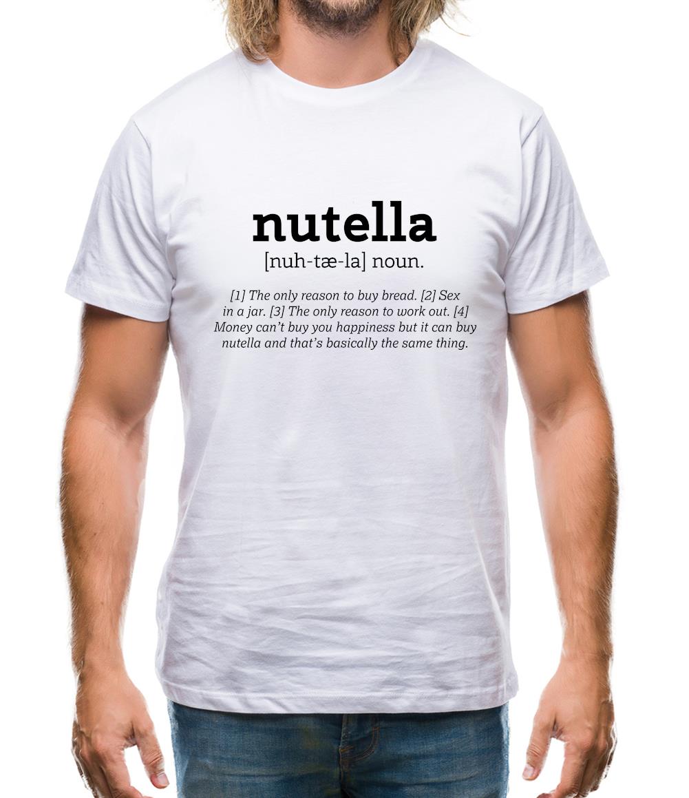 Definition Nutella Mens T-Shirt Definition Nutella Mens T-Shirt