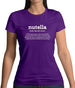 Definition Nutella Womens T-Shirt Definition Nutella Womens T-Shirt