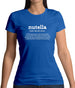 Definition Nutella Womens T-Shirt Definition Nutella Womens T-Shirt