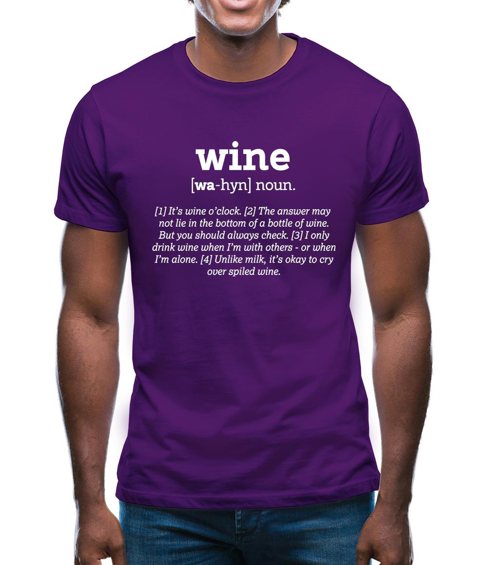 Definition Wine Mens T-Shirt Definition Wine Mens T-Shirt
