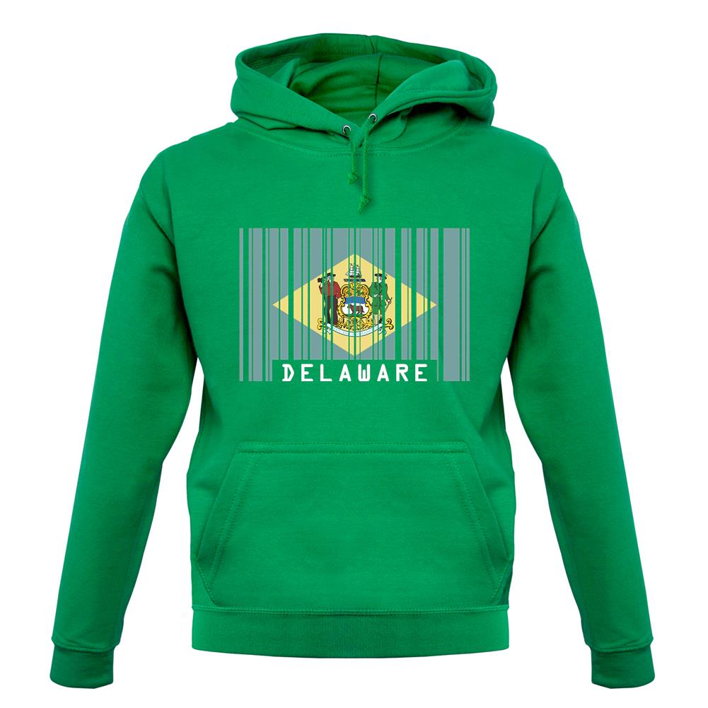 Delaware Barcode Style Flag unisex hoodie Delaware Barcode Style Flag unisex hoodie