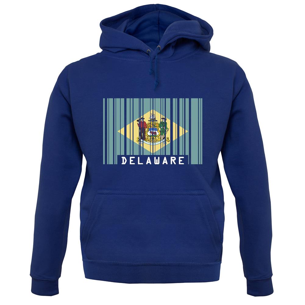 Delaware Barcode Style Flag unisex hoodie Delaware Barcode Style Flag unisex hoodie