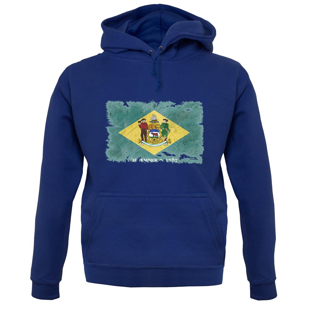 Delaware Grunge Style Flag unisex hoodie Delaware Grunge Style Flag unisex hoodie