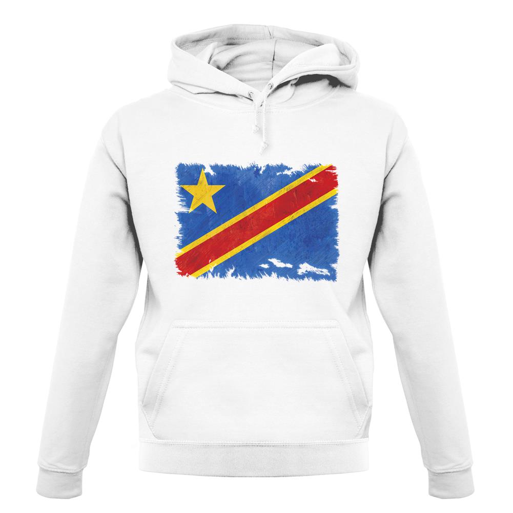 Democratic Republic Of The Congo Grunge Style Flag unisex hoodie Democratic Republic Of The Congo Grunge Style Flag unisex hoodie