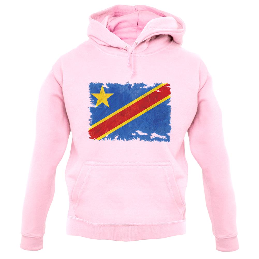 Democratic Republic Of The Congo Grunge Style Flag unisex hoodie Democratic Republic Of The Congo Grunge Style Flag unisex hoodie
