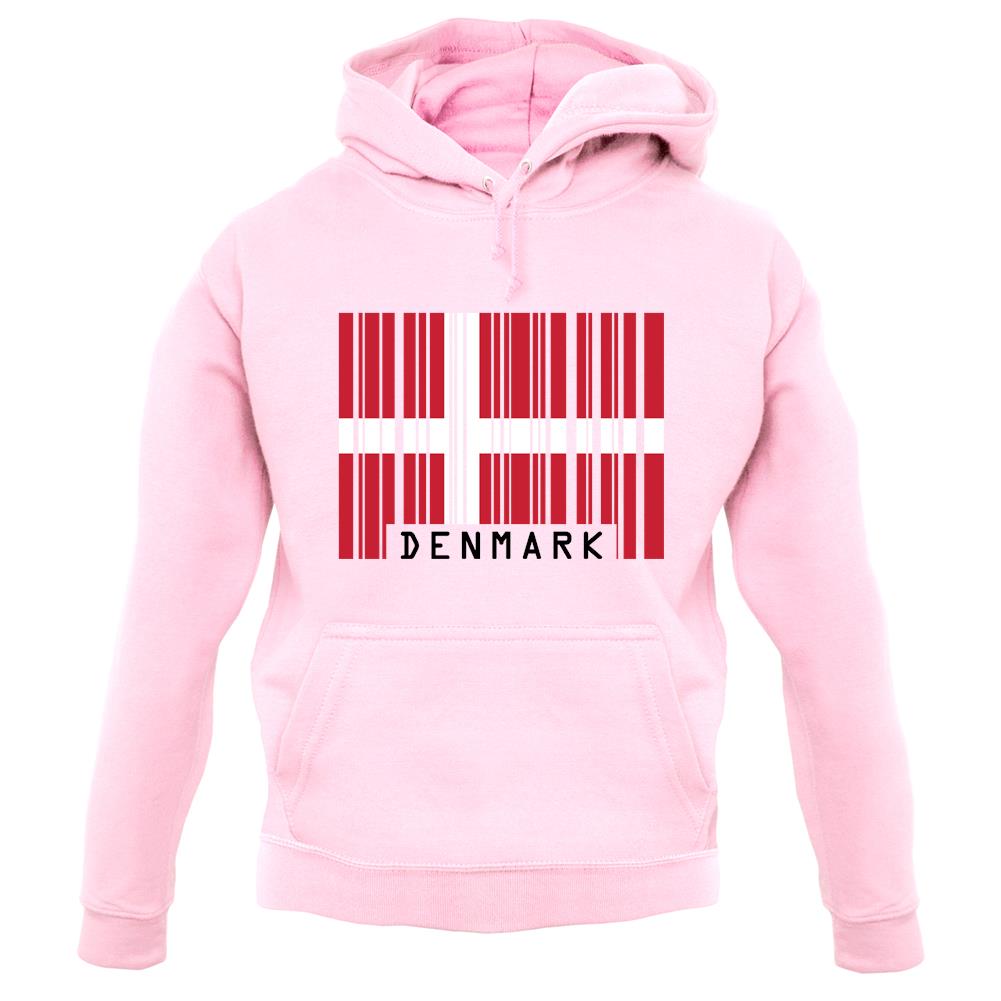 Denmark Barcode Style Flag unisex hoodie Denmark Barcode Style Flag unisex hoodie