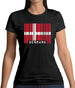 Denmark Barcode Style Flag Womens T-Shirt Denmark Barcode Style Flag Womens T-Shirt