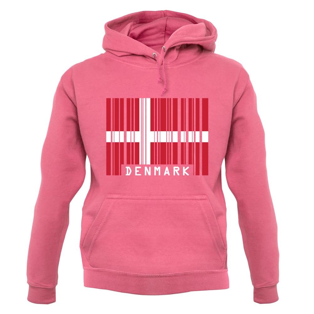Denmark Barcode Style Flag unisex hoodie Denmark Barcode Style Flag unisex hoodie