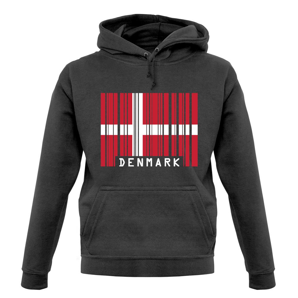 Denmark Barcode Style Flag unisex hoodie Denmark Barcode Style Flag unisex hoodie