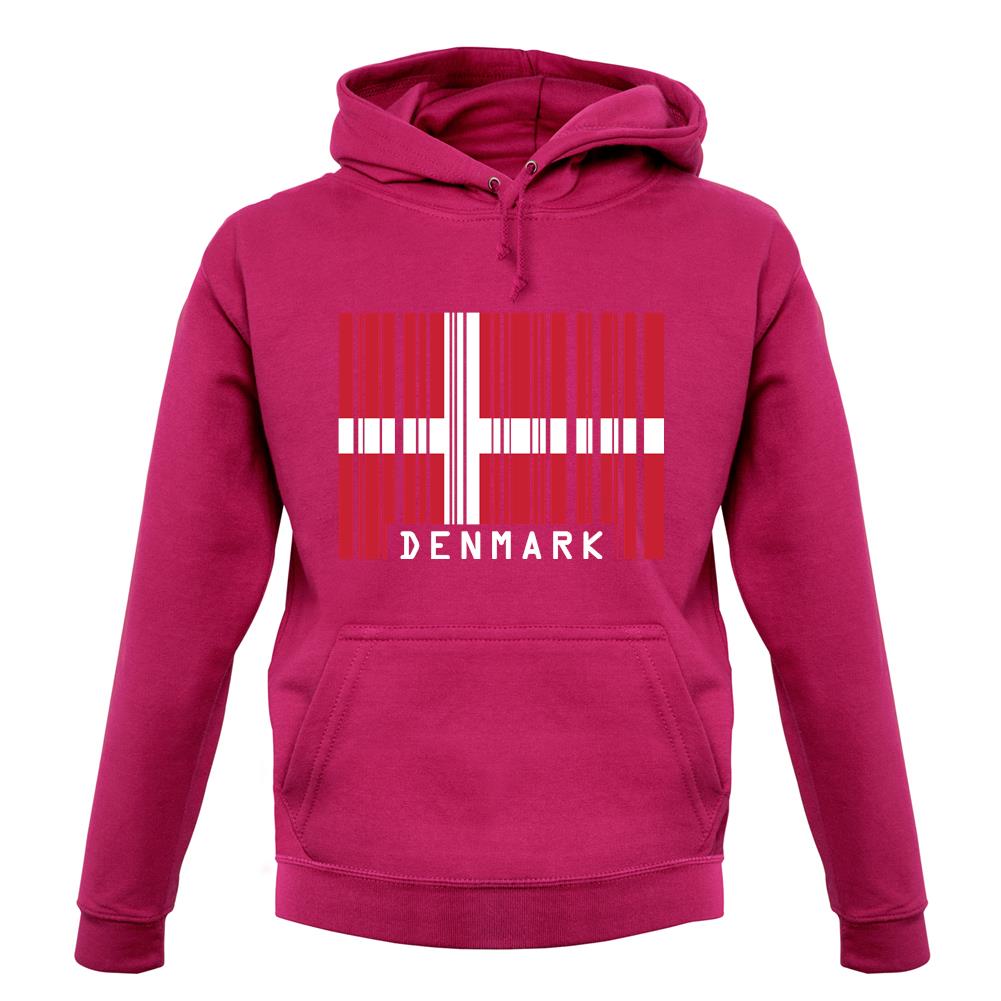 Denmark Barcode Style Flag unisex hoodie Denmark Barcode Style Flag unisex hoodie