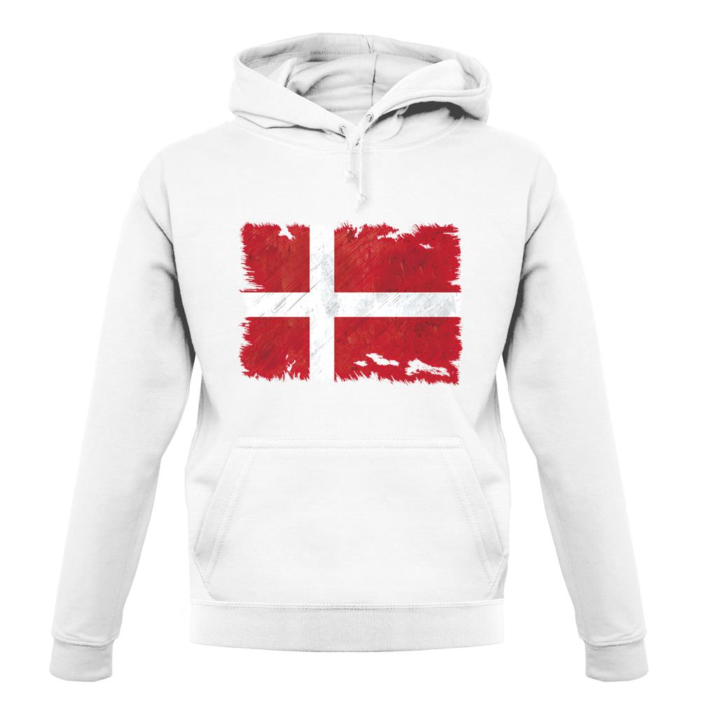 Denmark Grunge Style Flag unisex hoodie Denmark Grunge Style Flag unisex hoodie