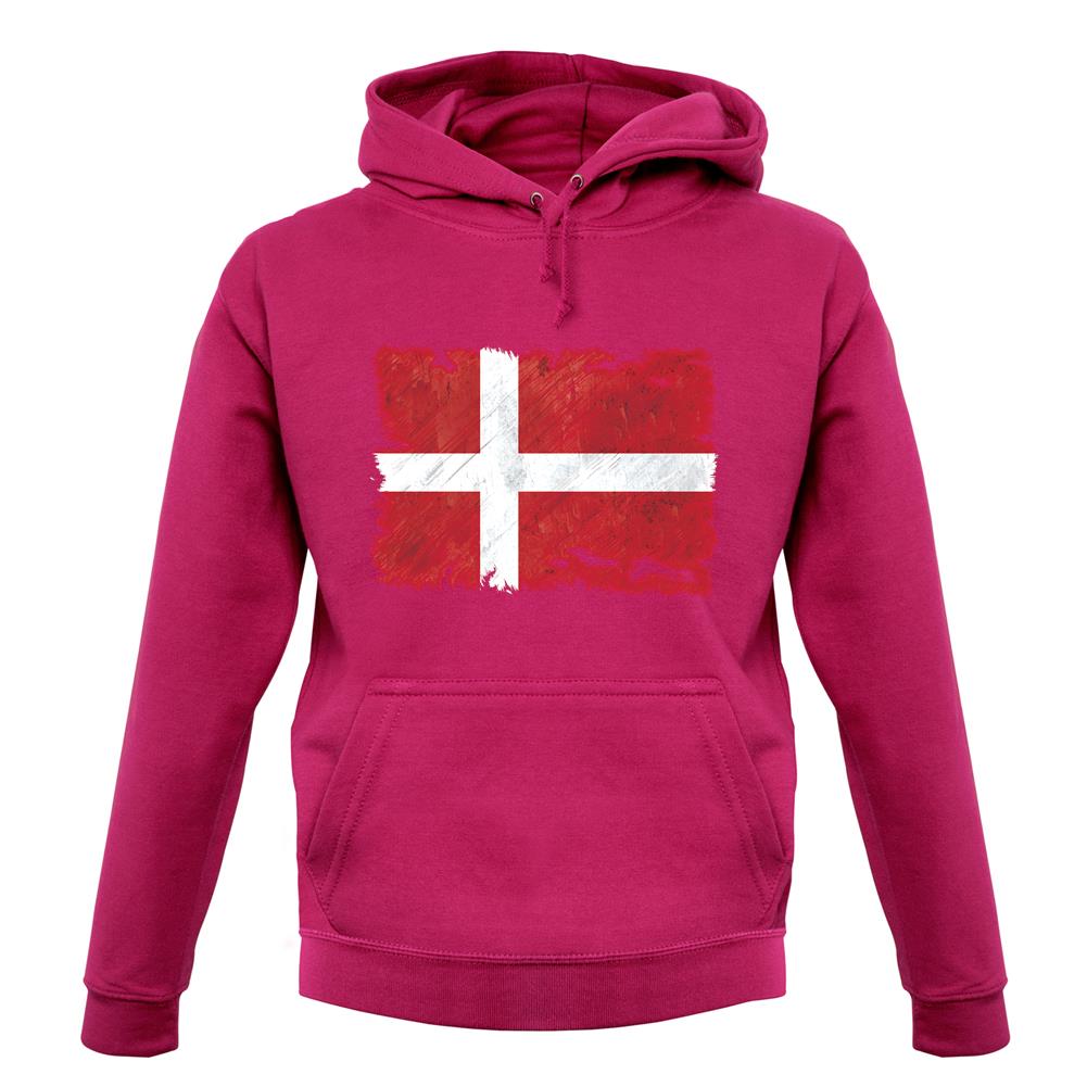 Denmark Grunge Style Flag unisex hoodie Denmark Grunge Style Flag unisex hoodie